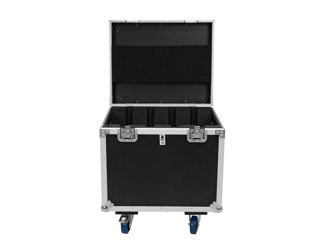 ROADINGER Flightcase 4x Pixel Matrix Panel 5x5 RGB/WW with wheels