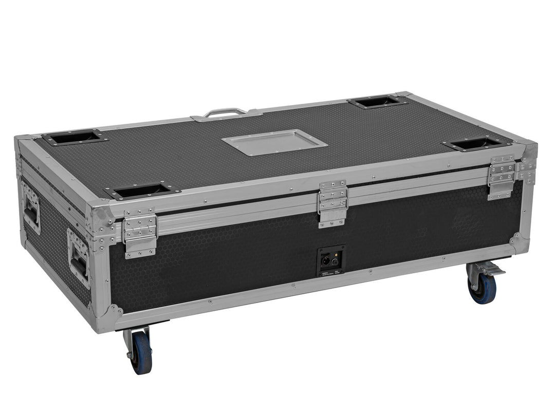 ROADINGER Flightcase 8x AKKU IP Pixel Tube 360° PRO CRMX with charging function and wheels