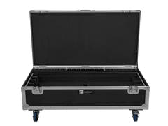 ROADINGER Flightcase 8x AKKU IP Pixel Tube 360° PRO CRMX with charging function and wheels