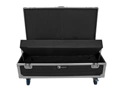 ROADINGER Flightcase 8x AKKU IP Pixel Tube 360° PRO CRMX with charging function and wheels
