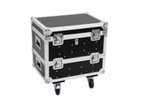 ROADINGER Flightcase 8x IP PIX Strobe RGB CW+WW with wheels