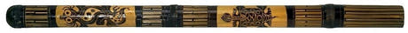 Kamballa didgeridoo i graveret bambus, ca. 120 cm