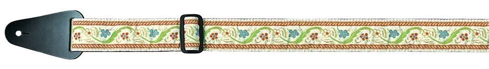 Fire & Stone Folk Jacquard guitarrem, lyst med blomster