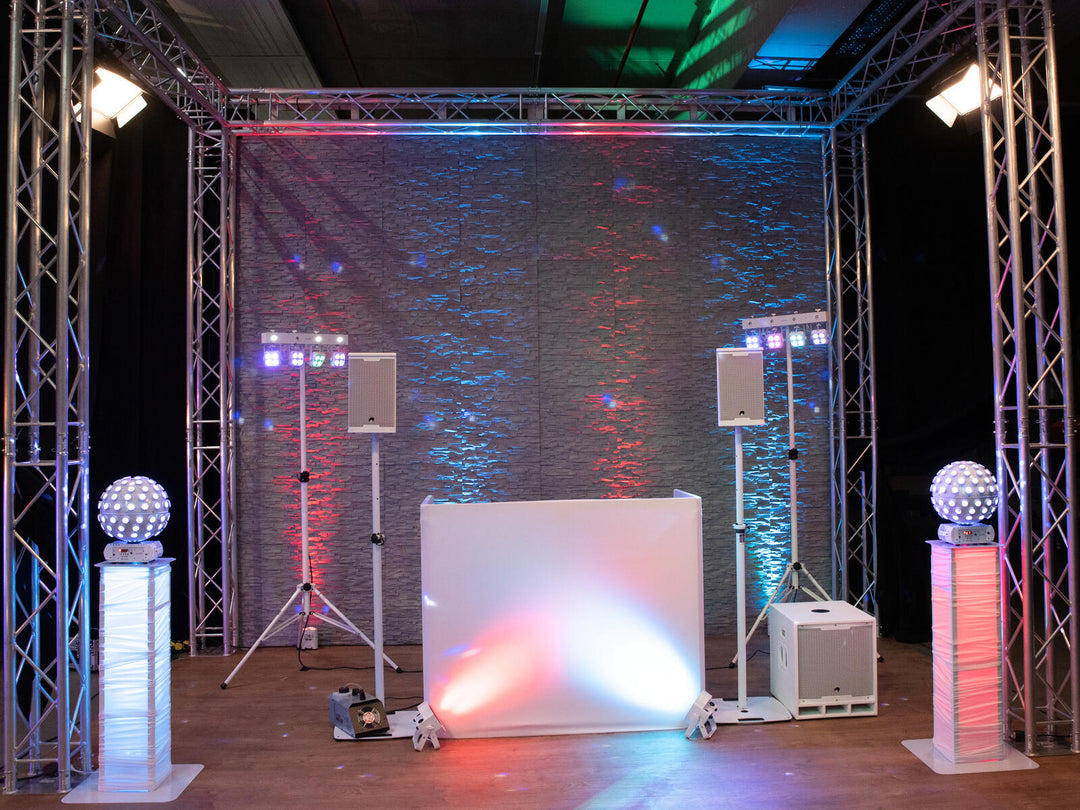 EUROLITE 2x Stage Stand variable incl. Cover and Bag, white