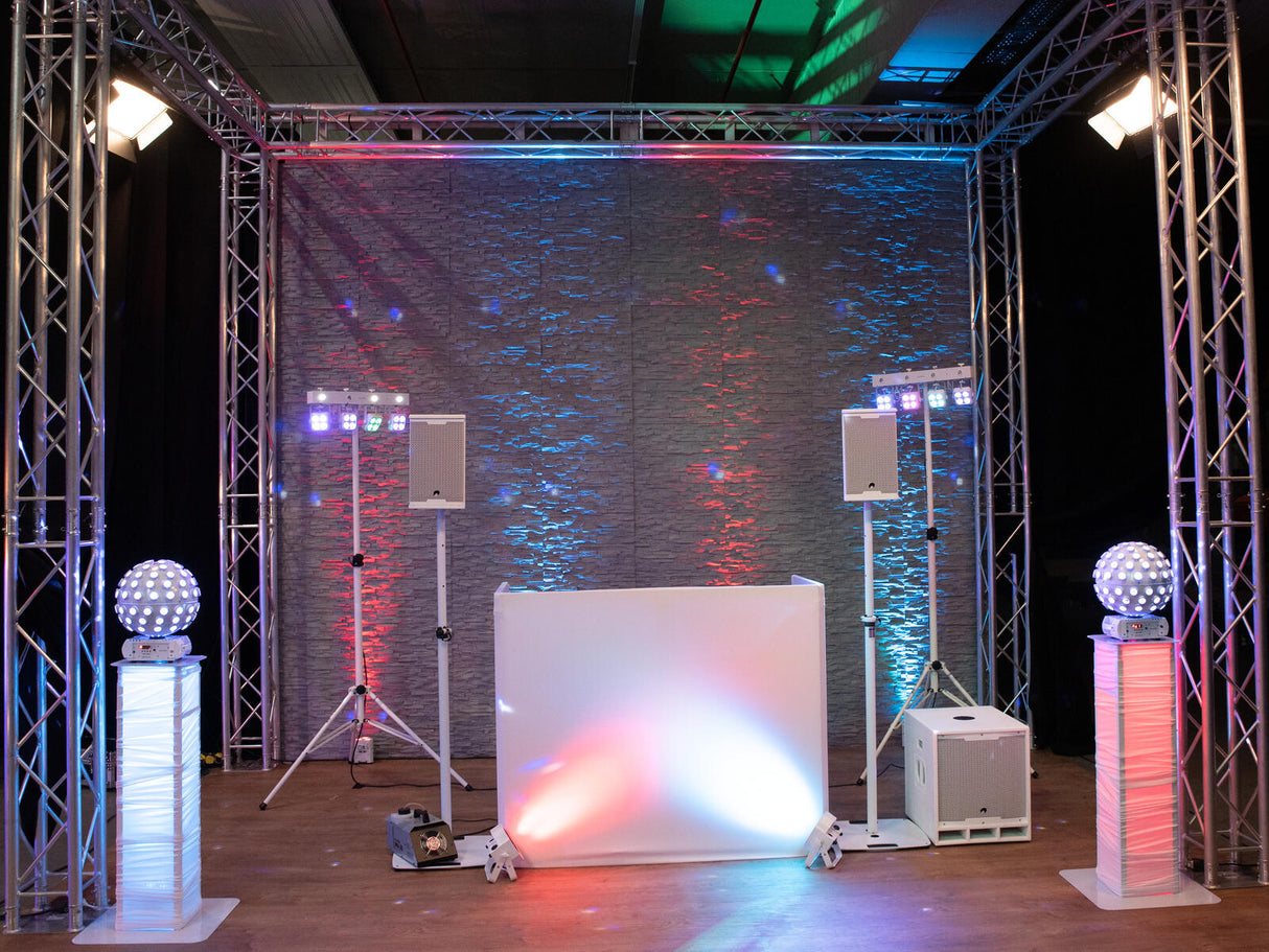 EUROLITE 2x Stage Stand variable incl. Cover and Bag, white