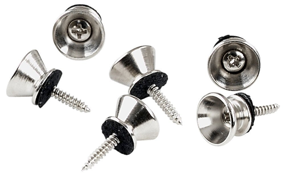 GEWA remknap i metal, 14 mm, forniklet, 6 stk.