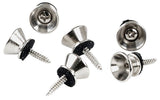 GEWA remknap i metal, 14 mm, forniklet, 6 stk.