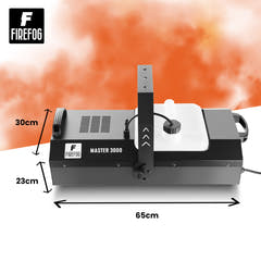 Firefog Master 3000 røgmaskine 3000 W med DMX og fjernbetjening