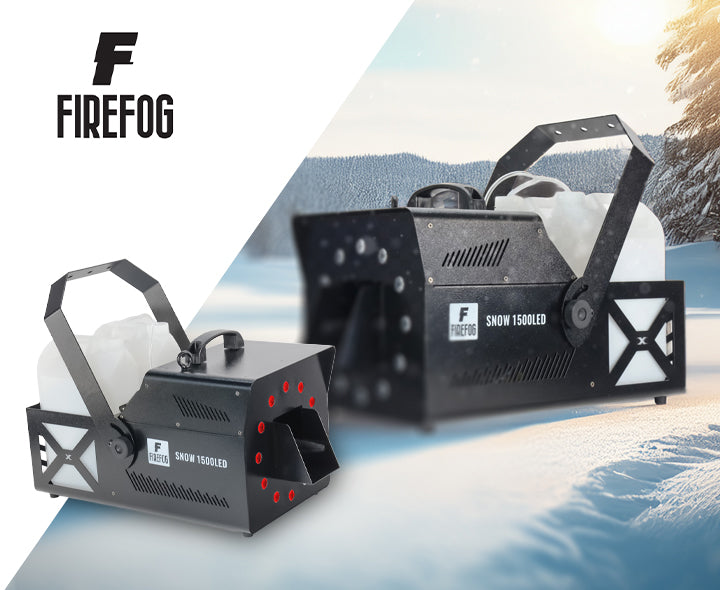 Firefog Snow 1500LED snemaskine 1500 W med RGB LED og DMX