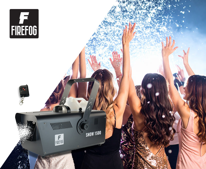 Firefog Snow1500 DMX snemaskine 1500 W med fjernbetjening