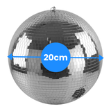 Spejlkugle 20 cm med motor