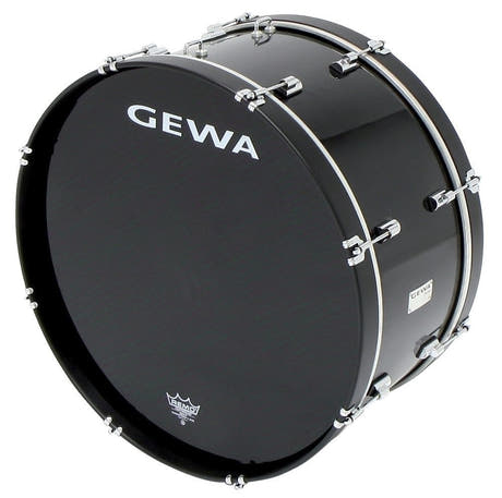GEWA marchstortromme 26" x 14", sort, Remo-skind