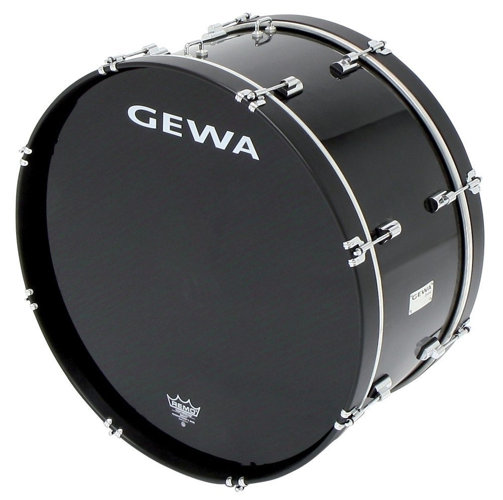 GEWA marchstortromme 26" x 14", sort, Remo-skind