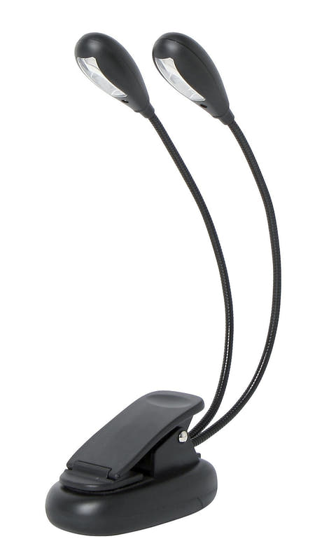 GEWA nodestativlampe 02/02 med to svanehalse og 4 LED