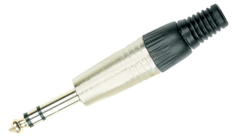 GEWA 6,3 mm stereo-jackstik med trækaflastning