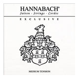 Hannabach Exclusive bassæt D4, A5 og E6, klassisk guitar, MT