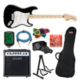 Fender Squier Affinity Stratocaster Startpakke (Sort)