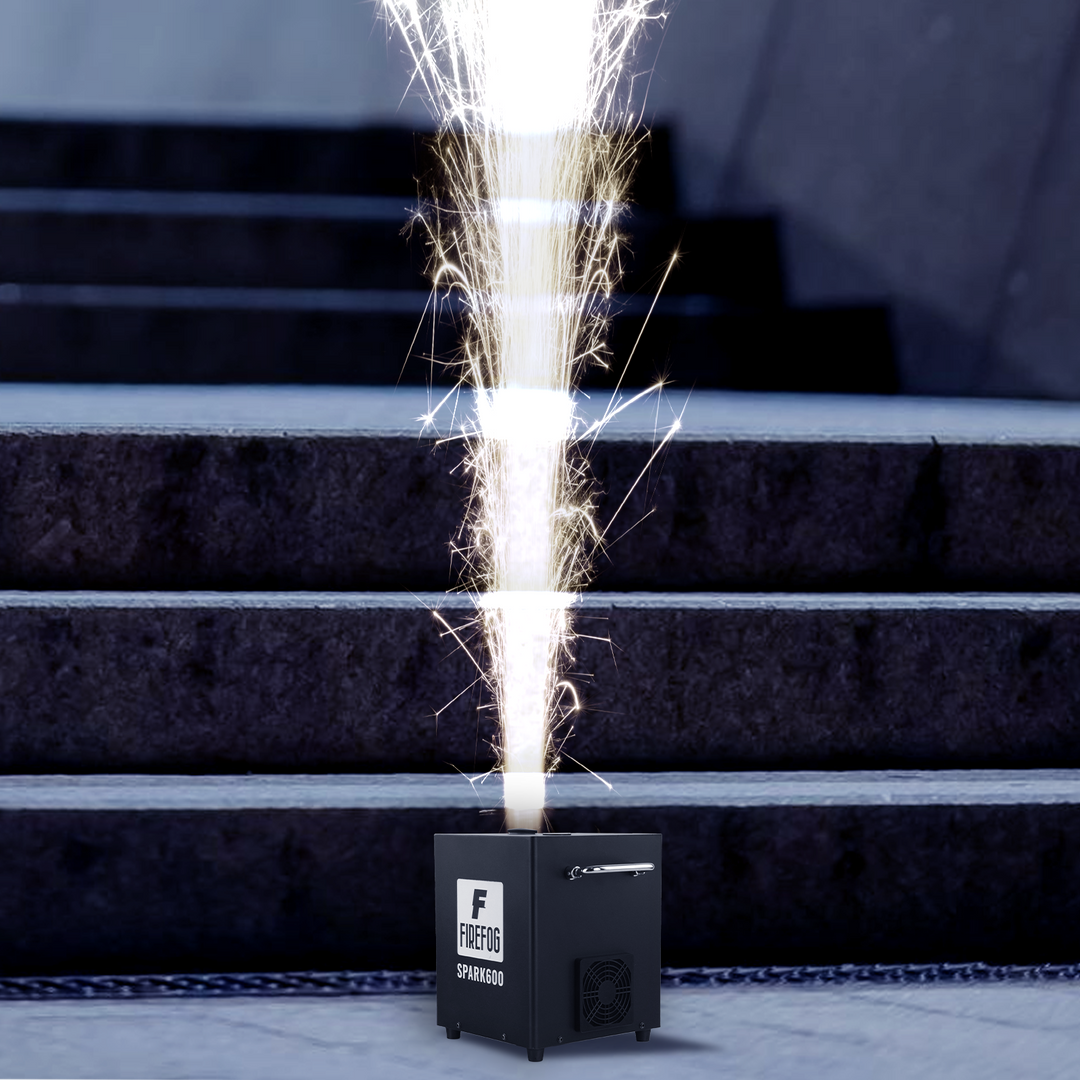 Firefog SPARK600 gnistmaskine med kolde gnister og DMX