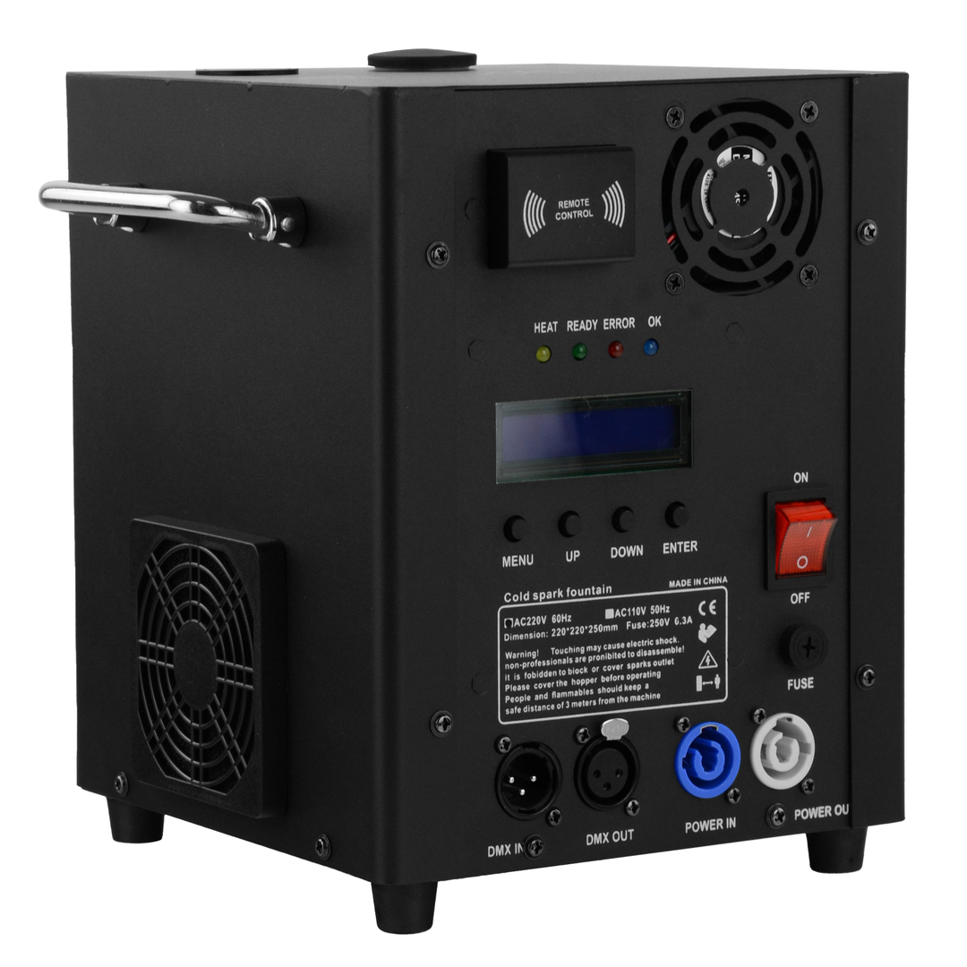 Firefog SPARK600 gnistmaskine med kolde gnister og DMX