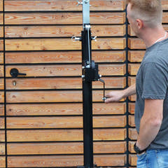 Hardman LS4 wind-up lysstativ med dobbelt tværstang, 1,7 til 4,3 m