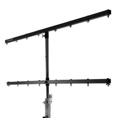 Hardman LS4 wind-up lysstativ med dobbelt tværstang, 1,7 til 4,3 m