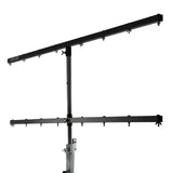 Hardman LS4 wind-up lysstativ med dobbelt tværstang, 1,7 til 4,3 m