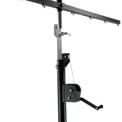 Hardman LS4 wind-up lysstativ med dobbelt tværstang, 1,7 til 4,3 m