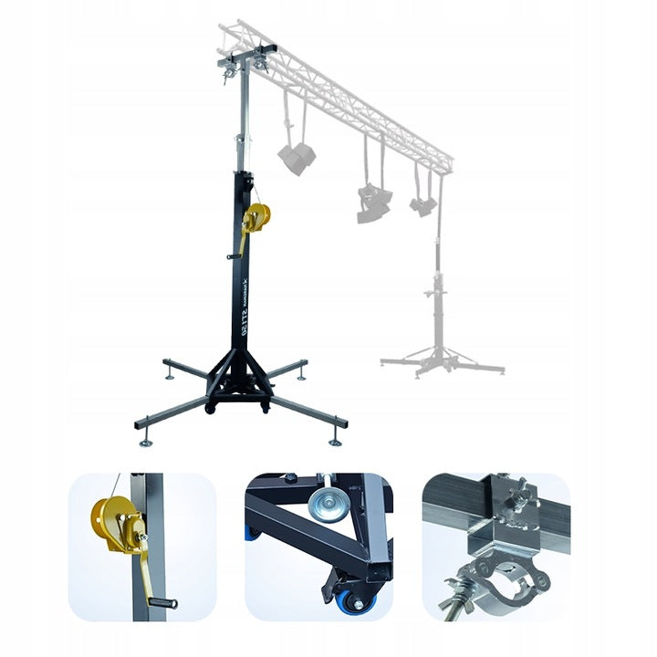 Hardman ST150 scenetårn med spil, 1,75 til 4,3 m, 150 kg