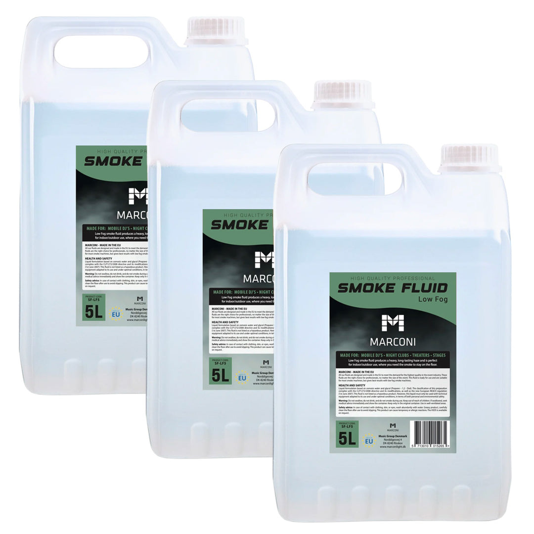 3 x 5L Røgvæske (Low Fog)