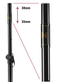 Hercules - Højttalerstativer med taske Bundle (45kg, 2,24m)