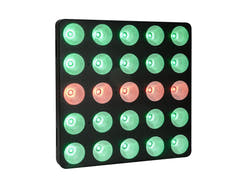 EUROLITE Set 4x LED Pixel Matrix Panel 5x5 RGB/WW + Flightcase with wheels