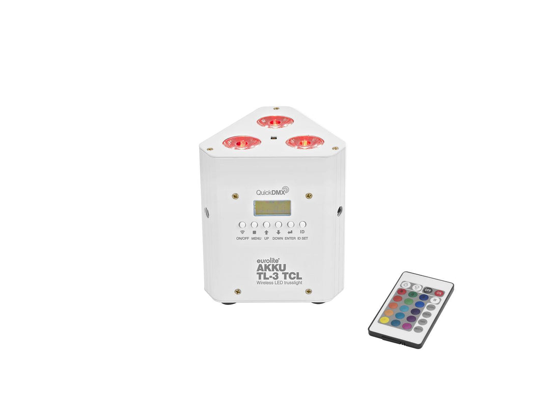EUROLITE Set 4x AKKU TL-3 TCL white + Case with charging function