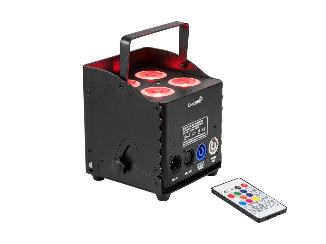 EUROLITE Set 4x AKKU UP-4 QCL Spot QuickDMX MK2 + Soft Bag