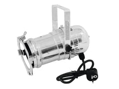 EUROLITE Set PAR-30 Spot sil+ PAR-30 230V COB 12W E-27 LED 1800-3000K dim2warm