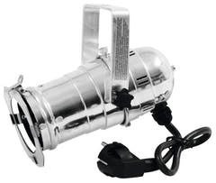 EUROLITE Set PAR-20 Spot sil + PAR-20 230V COB 6W E-27 LED 1800-3000K dim2warm