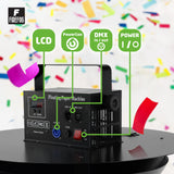 Firefog elektrisk konfettikanon 200 W med DMX og fjernbetjening