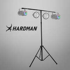 Hardman LS1 lysstativ med tværstang, 1,6 til 2,8 m, 45 kg