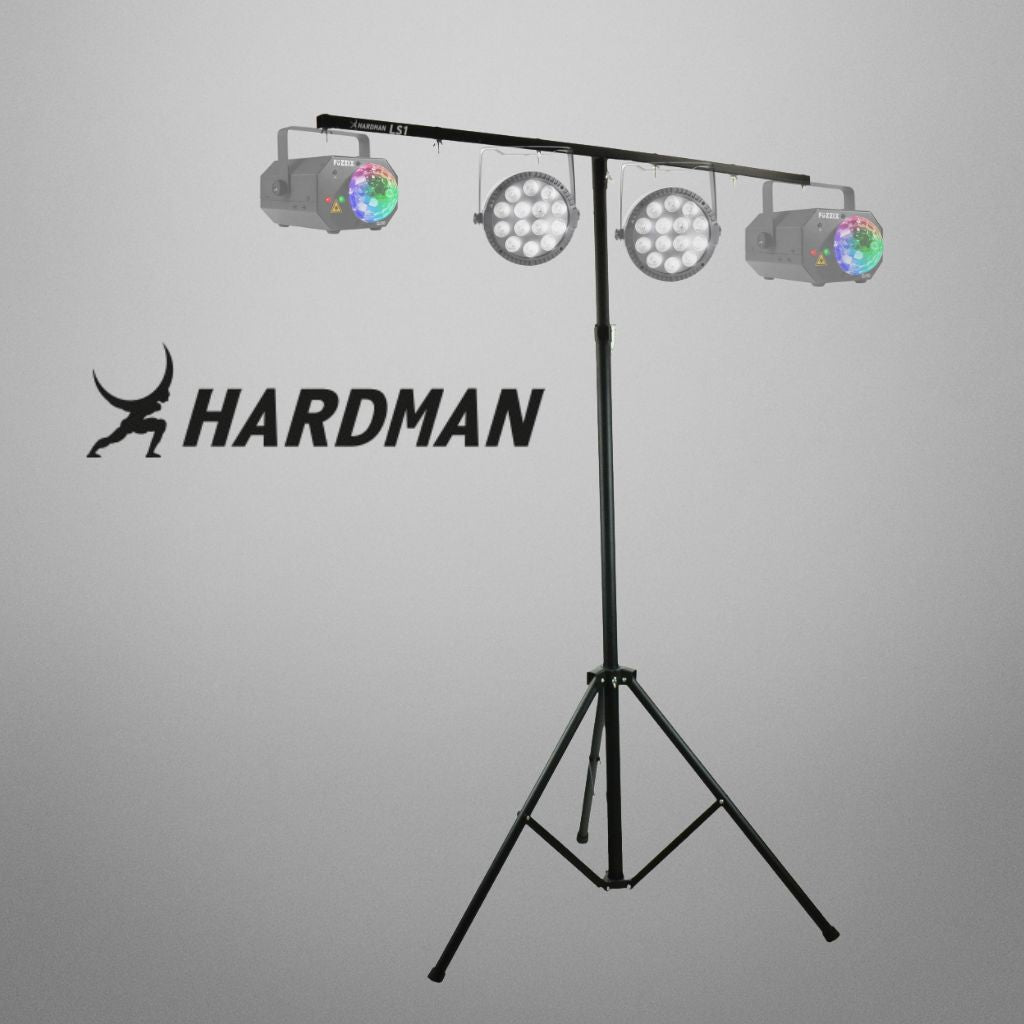 Hardman LS1 lysstativ med tværstang, 1,6 til 2,8 m, 45 kg