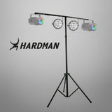 Hardman LS1 lysstativ med tværstang, 1,6 til 2,8 m, 45 kg