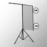 Hardman LS1 lysstativ med tværstang, 1,6 til 2,8 m, 45 kg