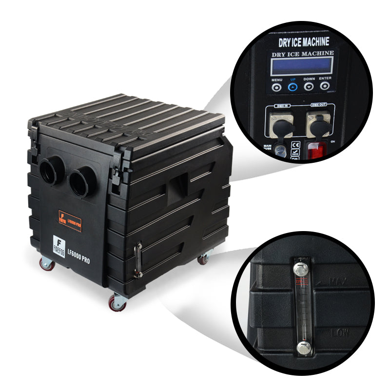Firefog LF6000 PRO heavy smoke maskine til tøris, 6000 W