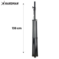 Hardman HLS2 lysstativ med T-bar, 2,5 m, 70 kg, sort