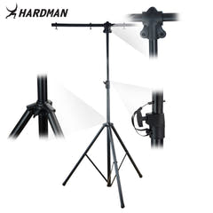 Hardman HLS2 lysstativ med T-bar, 2,5 m, 70 kg, sort