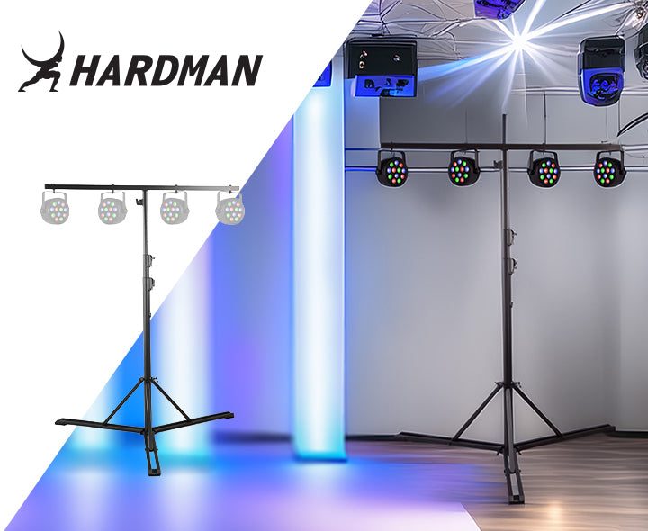Hardman HLS13 lysstativ med T-bar og taske, 3 m, 70 kg
