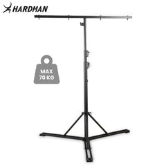 Hardman HLS13 lysstativ med T-bar og taske, 3 m, 70 kg