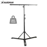 Hardman HLS13 lysstativ med T-bar og taske, 3 m, 70 kg