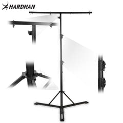 Hardman HLS13 lysstativ med T-bar og taske, 3 m, 70 kg