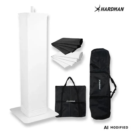 Hardman PTS23W totem, hvid, 100-175 cm