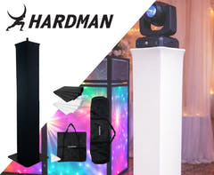 Hardman PTS23B totem, sort, 100-175 cm