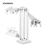 Hardman PTS24W totem, hvid, 135-250 cm